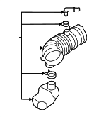 SU00310479 - : Air Inlet Hose for Toyota: GR86 Image
