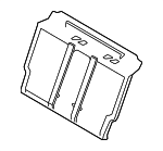 51475A2F380 - Body: Partition Panel for BMW: 740i, 750e xDrive, 760i xDrive, i7 Image
