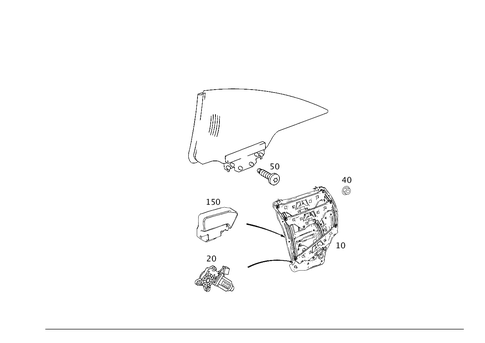 Window Regulator for 2006 Mercedes-Benz CL65 AMG #0