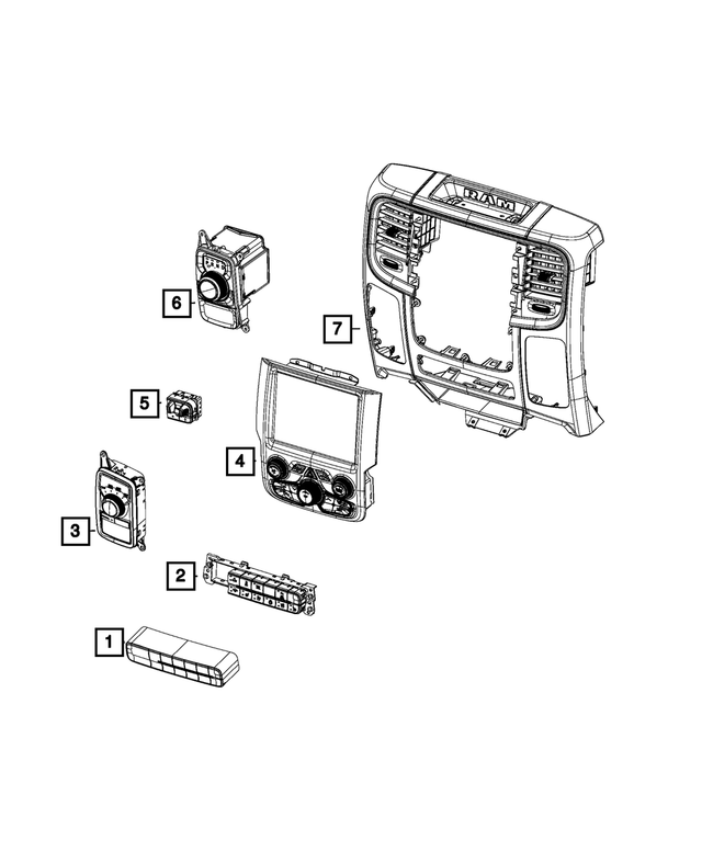 1UJ97DX9AL - Electrical: Center Stack for Mopar Image