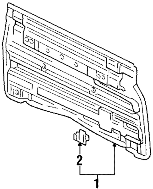 6410134010 - Body: Back Panel for Toyota Image