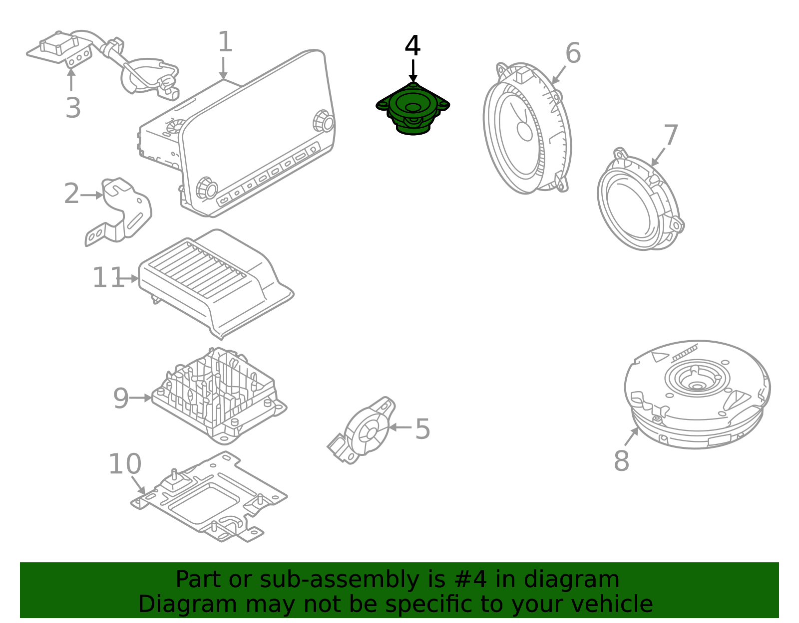 2019-2025 Nissan Speaker 28152-6CA0A | QuirkParts