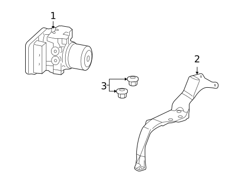 ABS Components for 2009 Acura RL #0
