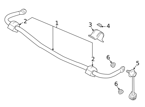 Stabilizer Bar & Components for 2020 Mazda 6 #1