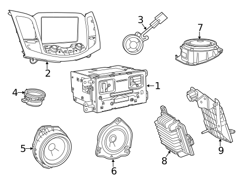 Navigation System for 2016 Chevrolet SS #0