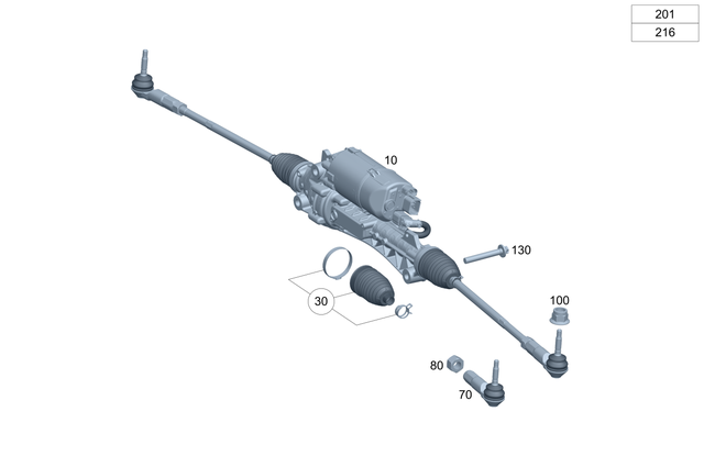 2974602501 - Steering: Rear Axle Steering for Mercedes-Benz: EQE 350, EQE 350 SUV, EQE 350+, EQE 350+ SUV, EQE 500, EQE 500 SUV, EQE AMG, EQE AMG SUV, EQS 450, EQS 450 SUV, EQS 450+, EQS 450+ SUV, EQS 580, EQS 580 SUV, EQS AMG, Maybach EQS 680 SUV Image image