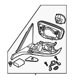 51168495648 - Body: Mirror Assembly for BMW Image