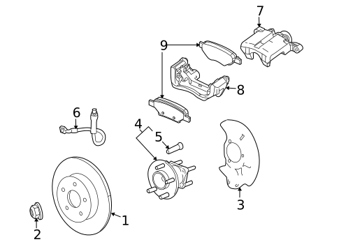 Rear Brakes for 2006 Pontiac Solstice #0