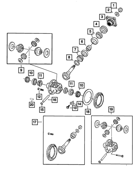 Rear Axle; Housing, Differential and Vent for 2011 Ram 2500 #0