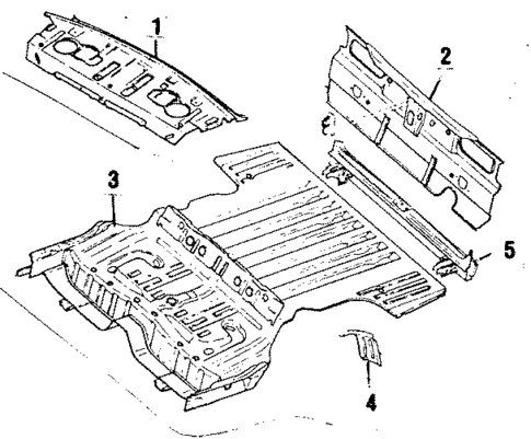 Rear Body for 1989 Subaru DL #2