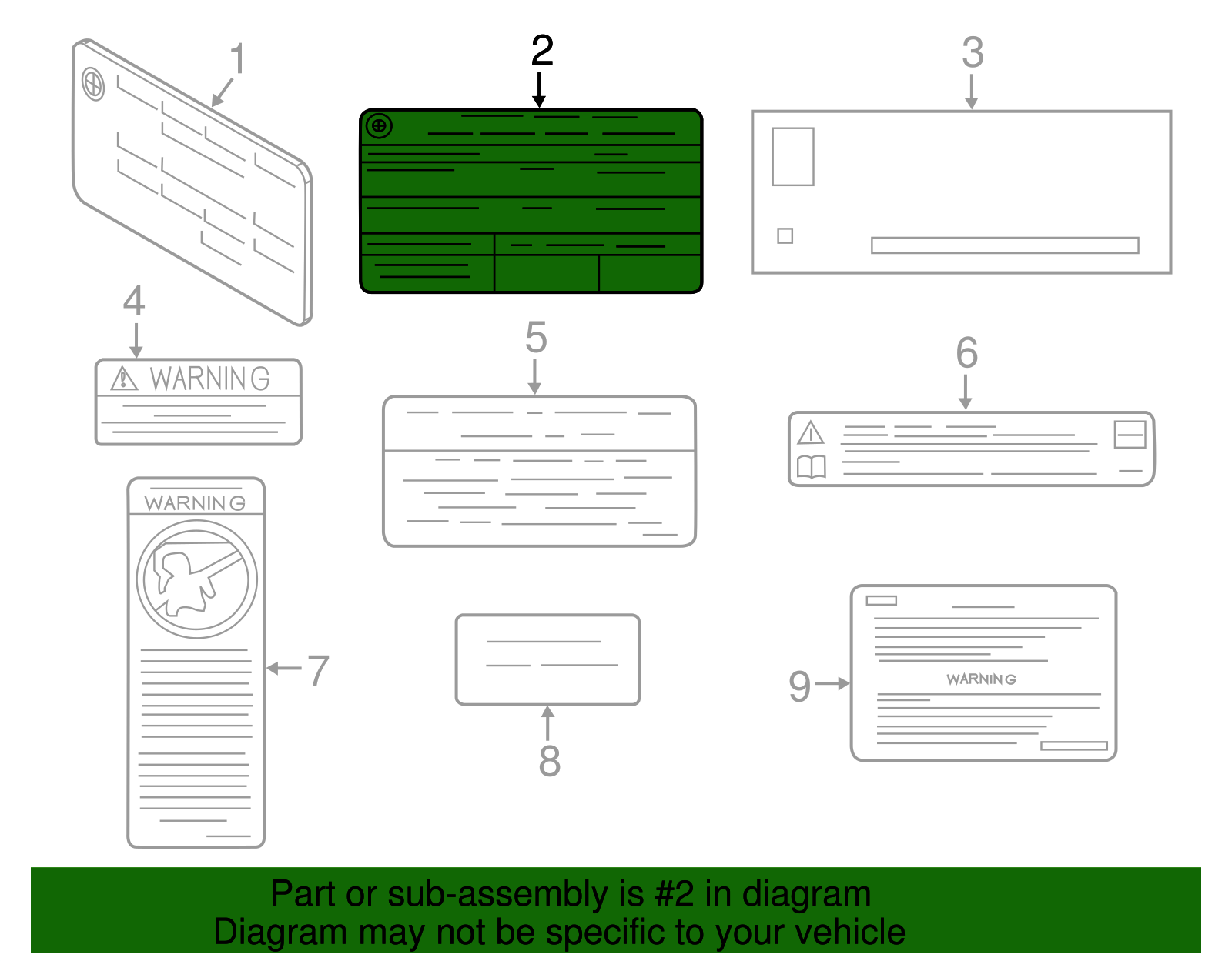 Emission Label - BMW (71228684848)