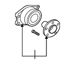MR403968 - : Hub &amp; Bearing for Mitsubishi: Eclipse, Lancer Image