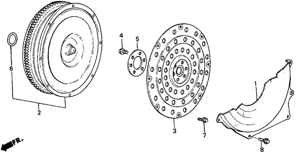 AT Torque Converter for 1986 Honda Civic #0