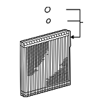 8850112540 - HVAC: Evaporator Core for Toyota Image