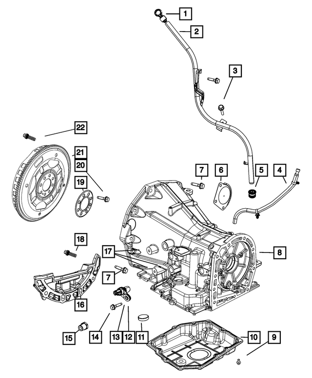 « 6501742 – Automatic Transmission 4 Speed : Tête Hexagonale Boulon Et Rondelle pour Mopar Image »