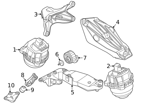 Brackets, Flanges & Hangers for 2021 BMW X3 #0