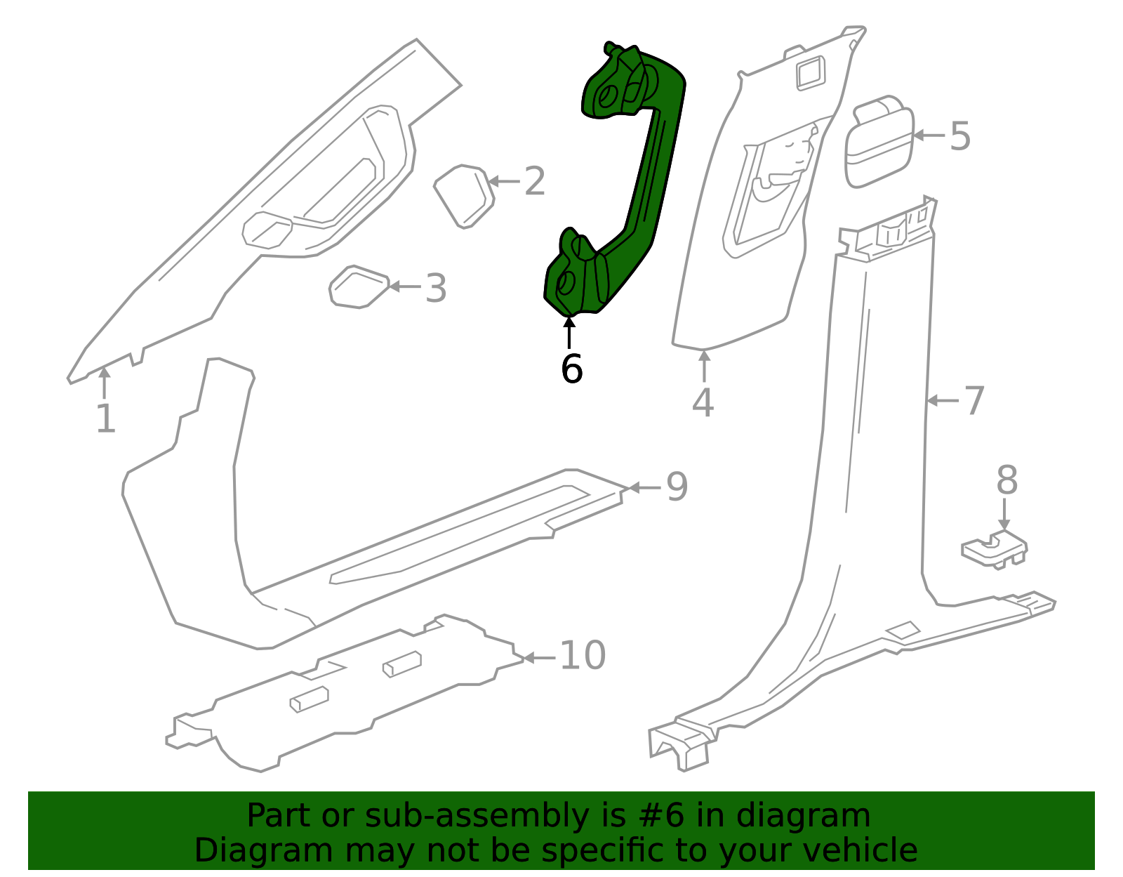 2023-2026 GM Grip Handle 85560997 GM | GMPartsDirect.com