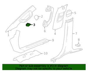 2023-2026 GM Windshield Pillar Trim Lower Cover 85572194 | OEM Parts Online