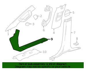 2024-2026 GMC Sierra 1500 Front Sill Plate 85513088 GM | GMPartsDirect.com