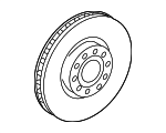 1EA615301A - Brakes: Disc Brake Rotor for Volkswagen Image