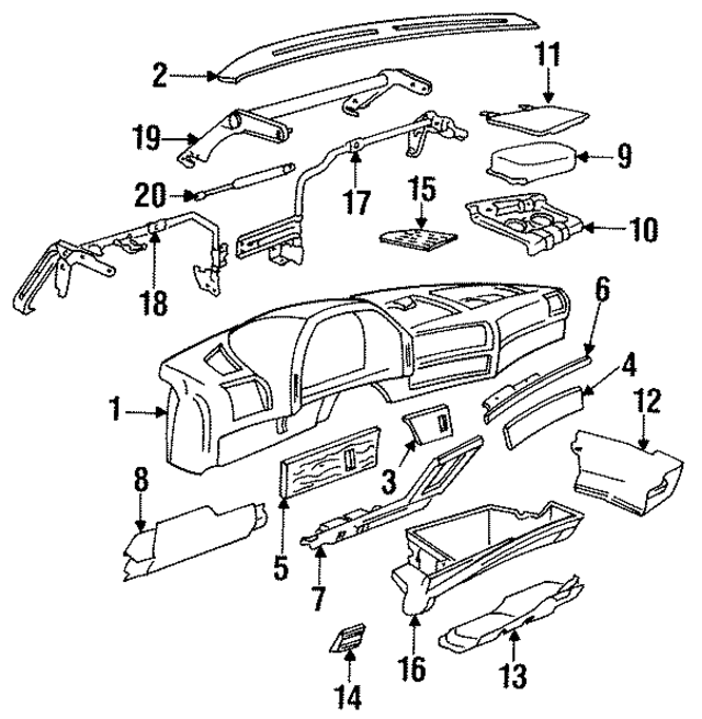 51451964579 - Body: Upper Cover for BMW Image