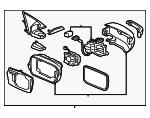 76250SJA315ZQ - Body: Mirror Assembly for Acura: RL Image