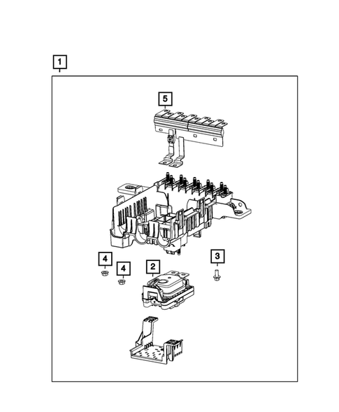 Power Distribution, Fuse Block, Junction Block, Relays and Fuses for 2025 Ram 1500 #5