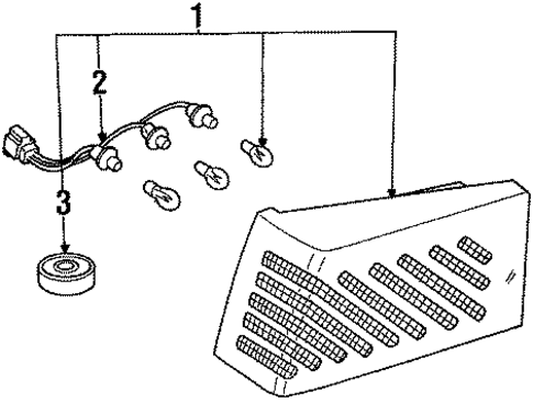 Combination Lamps for 1990 Nissan Pulsar NX #0