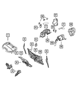 68225658AD - Interior Trim: Shock Tower Silencer, Left for Mopar Image