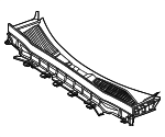 2478302900 - Body: Cowl Grille for Mercedes-Benz Image