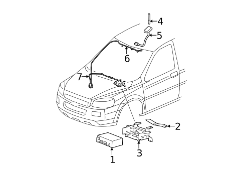 Electrical Components for 2006 Chevrolet Uplander #2