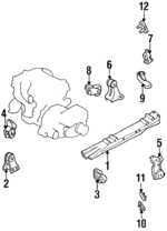 1133185E00 - : Rear Insulator Bracket for Nissan: Maxima Image