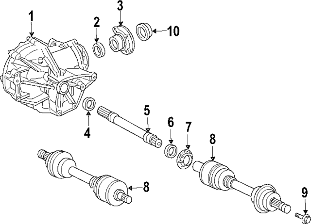 210335006064 - Front Drive Axle: Pinion Seal for Mercedes-Benz Image