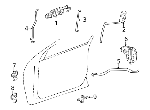 Lock & Hardware for 2000 Chrysler Concorde #1