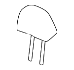 82140T95A01ZA - Body: Headrest, Outer for Honda Image