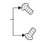 N91093502 - Electrical: Passenger Air Bag Screw for Porsche: 911, Cayenne, Macan Image