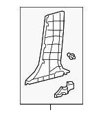 6241306190C0 - Body: Lower Center Pillar Trim for Toyota: Avalon, Camry Image