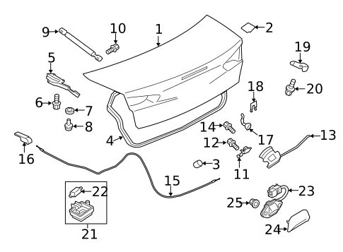 Lid & Components for 2009 Mitsubishi Lancer #0