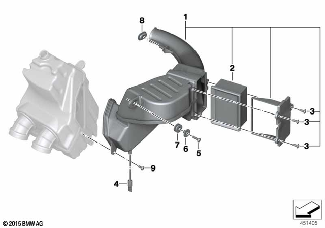 13717725170 - : Air-Intake Duct for BMW-Motorrad Image