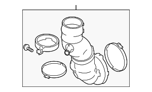 16578EZ41A - : Lower Air Duct for Nissan: TITAN XD Image