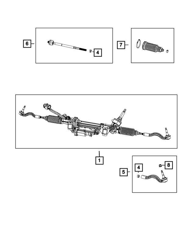 68624833AA - Steering: Rack And Pinion Gear for Mopar Image