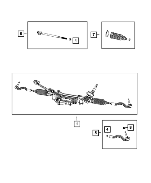 Steering Gear for 2018 Jeep Grand Cherokee #0
