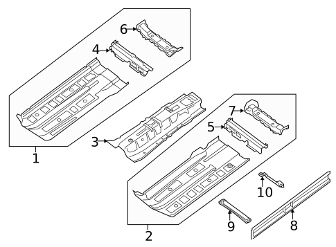 Floor & Rails for 2013 Nissan Altima #0