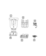 68459035AB - Interior Trim: Heated Seat Element for Jeep: Grand Cherokee L Image