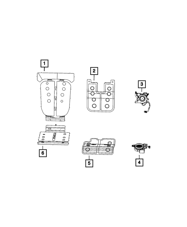 68459035AB - Interior Trim: Heated Seat Element for Jeep: Grand Cherokee L Image