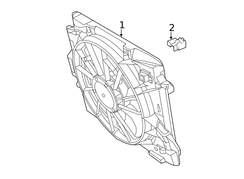 Cooling Fan for 2011 Volkswagen Routan #0