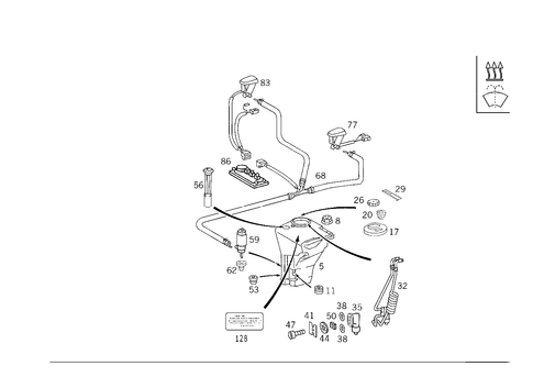 Pane Washer, Headlamp Wiper/Washer for 1999 Mercedes-Benz CLK430 #1