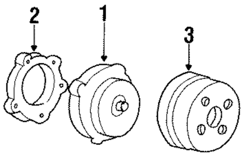 Water Pump for 1999 Chevrolet Lumina #0