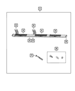 68239742AA - Mopar Accessories - Component Parts: Side Step, Left for Ram: 2500, 3500 Image