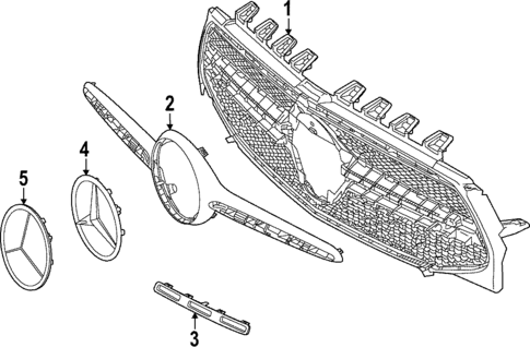 Grille & Components for 2021 Mercedes-Benz GLA250 #1